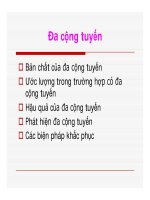Kinh tế lượng - Đa cộng tuyến part 1 potx