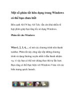 Một số phím tắt hữu dụng trong Windows có thể bạn chưa biết pps