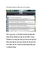 Tìm kiếm nhanh và hiệu quả với Launchy ppsx