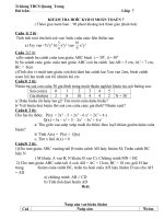 ĐỀ THI HK II NĂM 2009