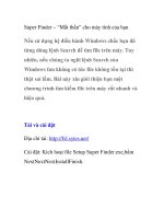 Super Finder – “Mắt thần” cho máy tính của bạn pps