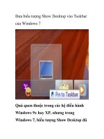 Đưa biểu tượng Show Desktop vào Taskbar của Windows 7 pdf
