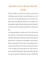 HỌC HIỂU TÂM LÝ ĐỂ DẠY TRẺ NÊN NGƯỜI ppsx