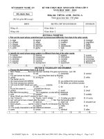 de thi vao lop 10 Nghe An 2009-2010