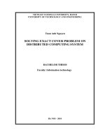 solving exact cover problem on distributed computing system