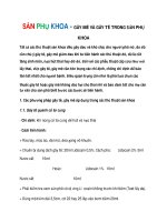 SẢN PHỤ KHOA - GÂY MÊ VÀ GÂY TÊ TRONG SẢN PHỤ KHOA potx