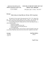 Thông báo họp Hiệu trưởng