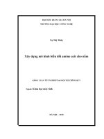 xây dựng mô hình biến đổi amino axit cho nấm