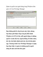 Quản trị quyền của người dùng trong Windows đơn giản với User Privilege Manager doc