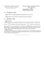 Đề thi 12 HK 1_THPT chuyên  Nguyễn Du