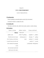 Period 38 - UNIT 6: THE ENVIRONMENT potx