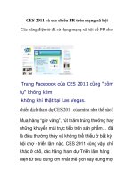 CES 2011 và các chiêu PR trên mạng xã hội pps