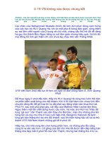 U 19 Việt Nam không vào được chung kết