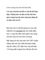 Cách sử dụng máy tính tiết kiệm điện potx