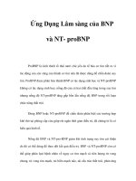 Ứng Dụng Lâm sàng của BNP và NT- proBNP pps