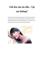 Giữ ẩm cho da dầu pdf