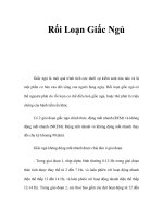 Rối Loạn Giấc Ngủ docx