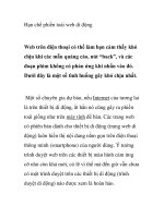 Hạn chế phiền toái web di động pptx