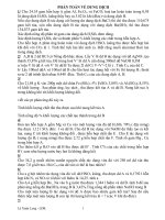 toán phần dd bồi dưỡng HSG hóa 9