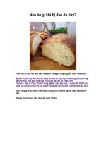 Nên ăn gì khi bị đau dạ dày? potx