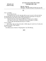 Đề tuyển sinh lớp 10-có đáp án