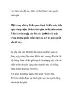 Cải thiện tốc độ máy tính với Jet Drive bản quyền miễn phí docx