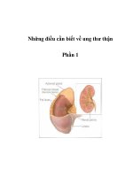 Những điều cần biết về ung thư thận - Phần 1 pptx