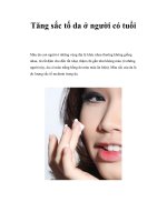 Tăng sắc tố da ở người có tuổi docx