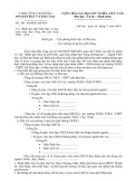 Công văn yêu cầu báo cáo tình hình giảng dạy môn GDCD từ năm 2000 đến nay