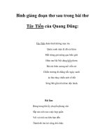 Bình giảng đoạn thơ sau trong bài thơ Tây Tiến của Quang Dũng (2) docx