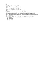 Đề thi toán cuối kỳ II