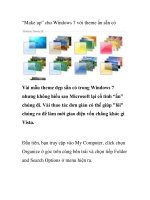 “Make up” cho Windows 7 với theme ẩn sẵn có pps