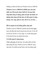 Những ưu điểm nổi bật của Windows Server 2008 R2 pdf