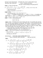 đề thi chọn lớp 10 TTPH Sầm Sơn -10-11