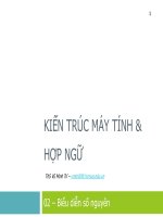 KIẾN TRÚC MÁY TÍNH &HỢP NGỮ - PHẦN 3 pptx