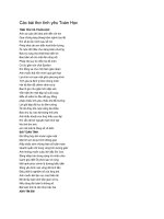 Các bài thơ Tình yêu Toán học