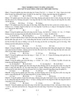 Trắc nghiệm cơ bản về sóng ánh sáng