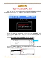 Tạo cửa sổ kéo và thả part1 doc