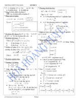 CÔNG THỨC -BÀI TẬP SỐ PHỨC