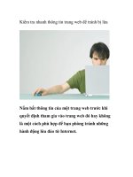 Kiểm tra nhanh thông tin trang web để tránh bị lừa pps