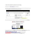 Cách tạo playlish Youtube và chèn vào blog: