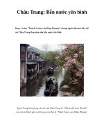 Châu Trang: Bến nước yên bình pptx