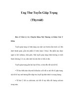 Ung Thư Tuyến Giáp Trạng (Thyroid) docx
