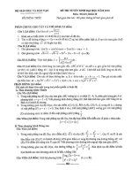 Đề thi &đáp án môn: Toán khối B_(2010)