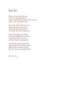 Thơ SUY TƯ
