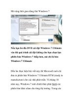 Mở rộng thời gian dùng thử Windows 7 ppt
