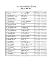 Kết quả điểm chuẩn kỳ thi vào L10-2010-2011 TPHCM