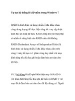 Tự tạo hệ thống RAID mềm trong Windows 7 doc