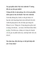 Tác giả phần mềm Việt trên Android: Ý tưởng đến do nợ nần quá nhiều! pot