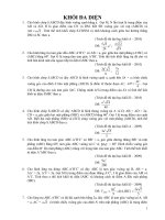 Bài tập toán: Khối đa diện ppsx